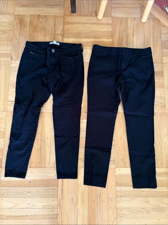 Banana Republic Pants - Black Stretch Moto-Style Pants and one work pant